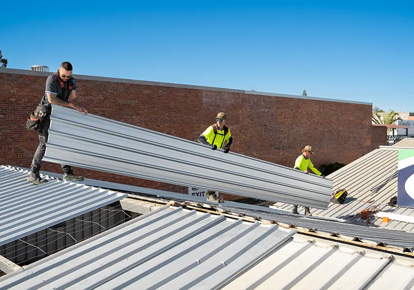 Industrial Building Getting New Roof in Perth, Western Australia, Oxley Roofing Commercial Roofing Contractors